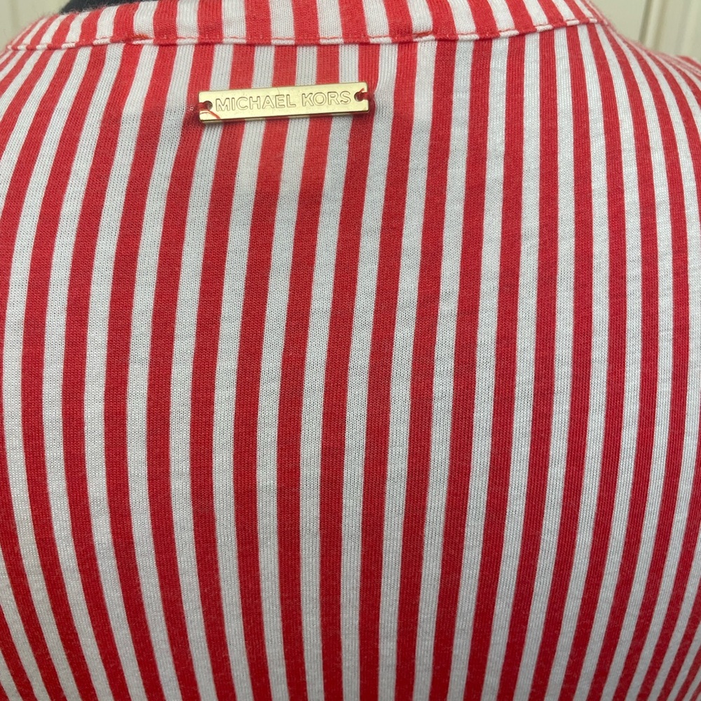 Michael Kors red and white striped shirt - Picture 8 of 9